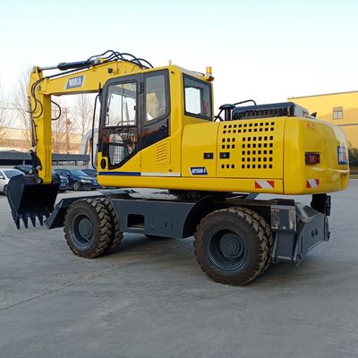 Excavatrice hydraulique de roue de Mini Excavator à roues par longévité 85kw
