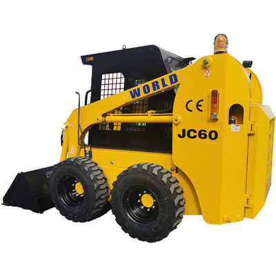 Couleur jaune de chargeur de dérapage de 4WD Kubota avec l'attachement multi de fonction