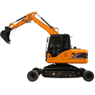 Excavatrice hydraulique Flexible Operation 8 Ton Mini Excavator de chenille de roue