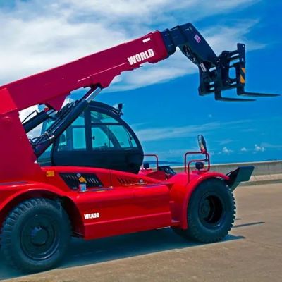 Chariot élévateur télescopique de manipulateur de certification de Ton Rough Terrain Forklift With du monde 5