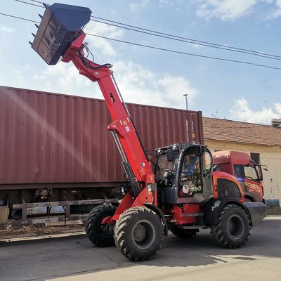 Le moteur Mini Telescopic Wheel Loader With de Changchai prolongent le boom de seau