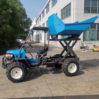 Le tracteur bleu de Mini Garden Tractor Diesel Electric avec attaquent