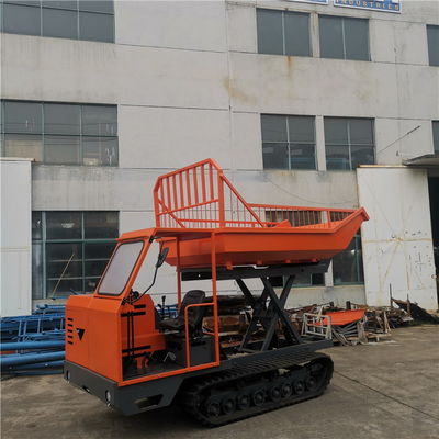 transport de fruits d'huile de palme de 1600mm Mini Crawler Tractor Dumper For
