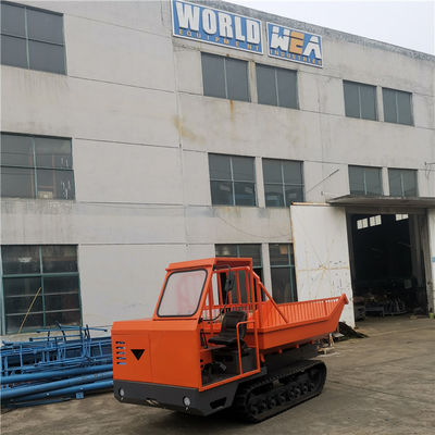 transport de fruits d'huile de palme de 1600mm Mini Crawler Tractor Dumper For