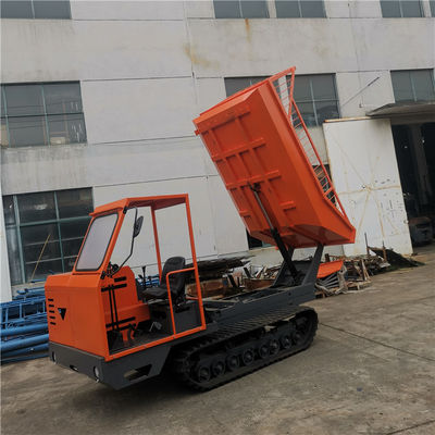 transport de fruits d'huile de palme de 1600mm Mini Crawler Tractor Dumper For