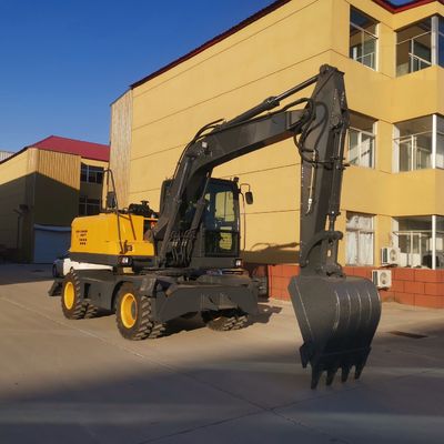 2200rpm a roulé Mini Excavator Bucket Wheel Excavator avec Cummins Engine
