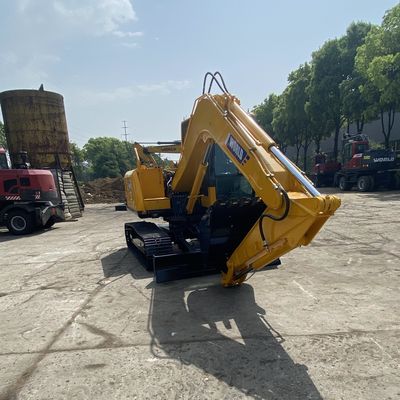 Mini excavatrice compacte hydraulique jaune d'excavatrice de chenille avec le moteur de Yanmar