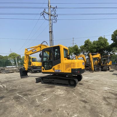 Mini excavatrice compacte hydraulique jaune d'excavatrice de chenille avec le moteur de Yanmar