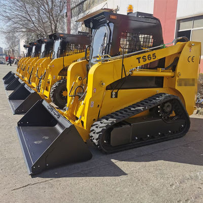 Couleur jaune de chargeur de dérapage de 4WD Kubota avec l'attachement multi de fonction