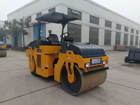 Cadre articulé vibrant le rouleau simple 6000kg Mini Road Roller de tambour