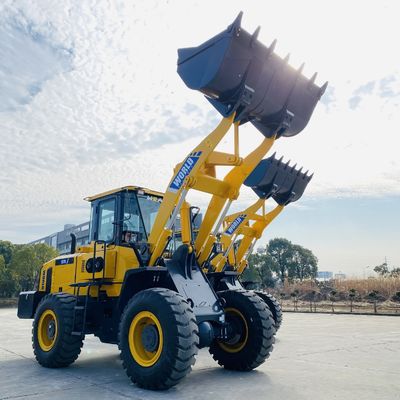 opération rapide de refroidissement par l'eau de moteur de 2200rpm Front End Wheel Loader Cummins