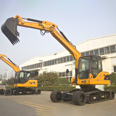 Excavatrice hydraulique Flexible Operation 8 Ton Mini Excavator de chenille de roue
