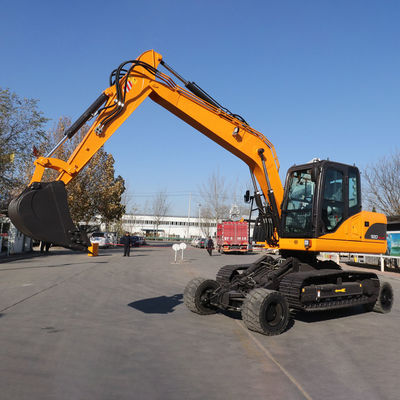 Machine de Mini Excavator Yellow Hydraulic Excavator de moteur de Yuchai petite