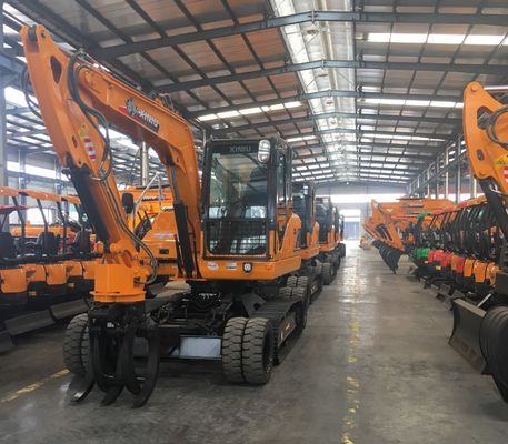 Machine de Mini Excavator Yellow Hydraulic Excavator de moteur de Yuchai petite