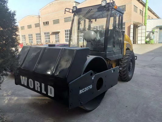 Petit rouleau de route de double d'amplitude petite vibration hydraulique de rouleau vibrant