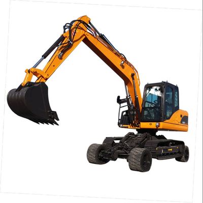 excavatrice hydraulique montée sur chenilles de structure simple d'excavatrice de la roue 30MPa