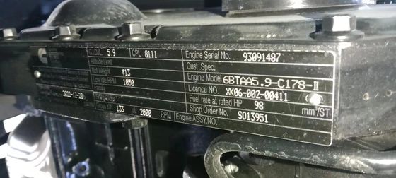 PC200 semblable avec Cummins Engine a employé pour le type de terrassement excavatrice de chenille de construction