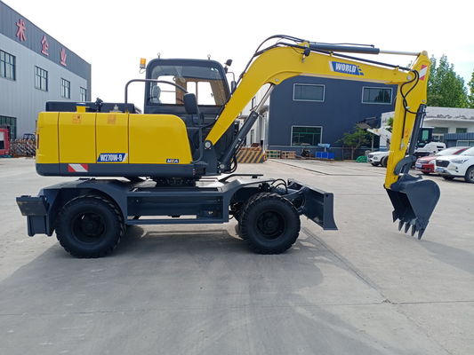 Mécanicien Mini Wheel Crawler Excavator Bucket 0,2--.6cbm pour la rivière propre