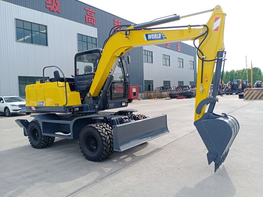 Mécanicien Mini Wheel Crawler Excavator Bucket 0,2--.6cbm pour la rivière propre