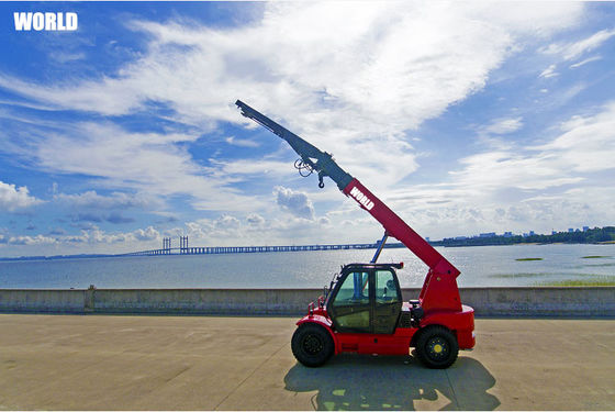 Chine Monde 11 tonnes de gros chariot élévateur à roues télescopiques à commande hydraulique à vendre