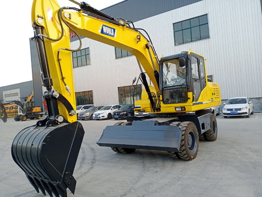 YUCHAI/YC4D125 Mini-excavatrice à moteur à roues avec 15300 kg de poids de fonctionnement