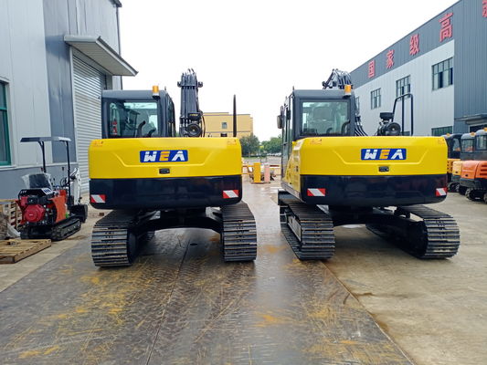 Excavateur hydraulique à rampe fiable atteignant une hauteur de creusement maximale de 7023 mm
