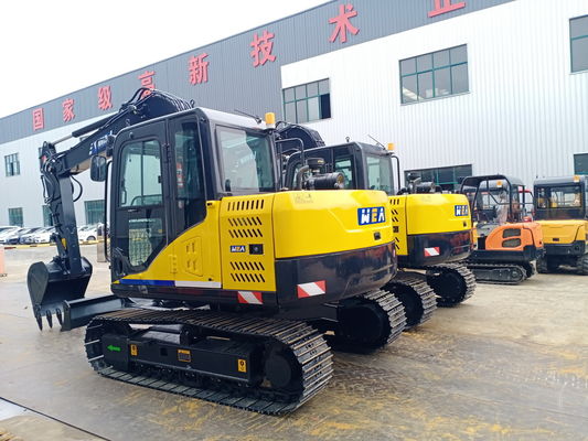 Excavateur hydraulique à rampe fiable atteignant une hauteur de creusement maximale de 7023 mm