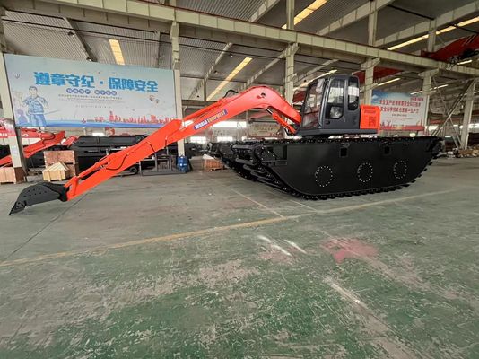 Chine Top Marque Non utilisé Excavateur amphibie HK150SD Avec 0,25 M3 Machine de nettoyage de rivière Longue portée Boom
