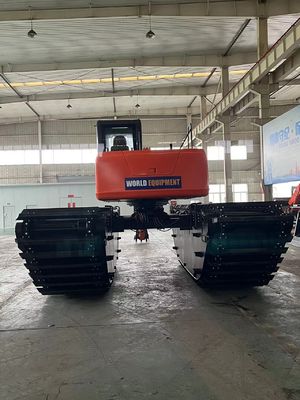Chine Top Marque Non utilisé Excavateur amphibie HK150SD Avec 0,25 M3 Machine de nettoyage de rivière Longue portée Boom
