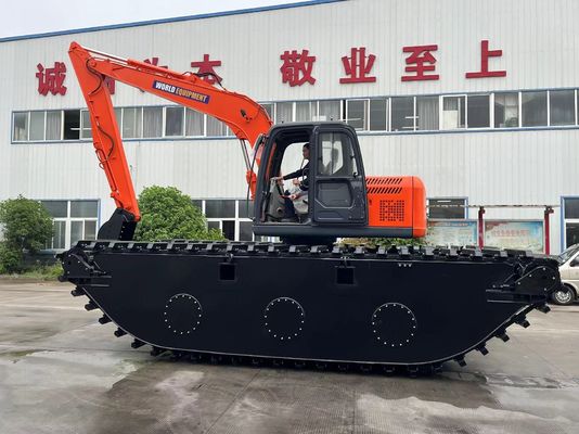 Chine Top Marque Non utilisé Excavateur amphibie HK150SD Avec 0,25 M3 Machine de nettoyage de rivière Longue portée Boom
