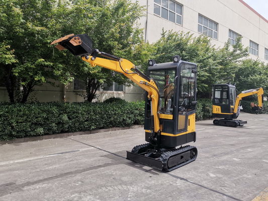 mini-excavatrice de 0,02 à 0,5 M3 poids de fonctionnement 1000 kg voie en caoutchouc ou en acier