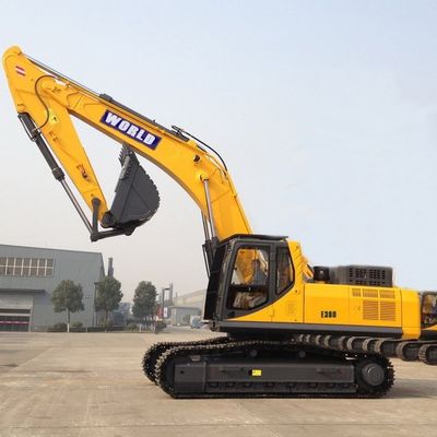 Excavatrice Yellow Mini Hydraulic Excavator de pneu en caoutchouc de cadre de sécurité
