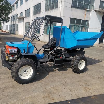 Le tracteur bleu de Mini Garden Tractor Diesel Electric avec attaquent