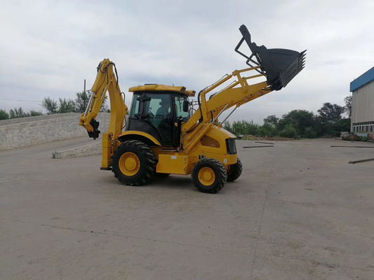 Chargeur 8200kg Front Loader Backhoe de pelle rétro de contrat d'entraînement à quatre roues